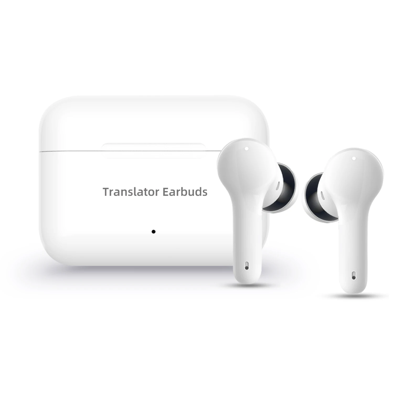 Wireless Earbuds M6 BT Headphone Translator Ear Buds w/ Microphones Charging Case Support Real-time Translation in 71 Languages