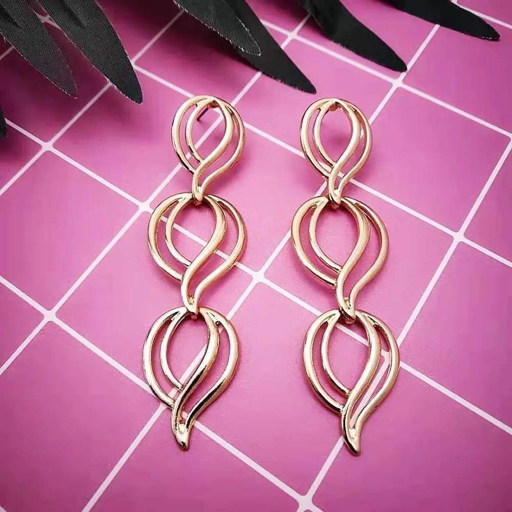 NEW GOLD EARRINGS FASHION JEWELRY WEDDING PARTY GIFTS FEMALE ACCESSORIES GOOD QUALITY | Украшения и аксессуары