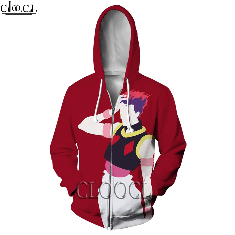 

Толстовка HX на молнии для мужчин и женщин, смешная японская аниме Hunter X Hunter с 3D принтом, модный осенний свитшот, худи в стиле хип-хоп, пальто в стиле Харадзюку