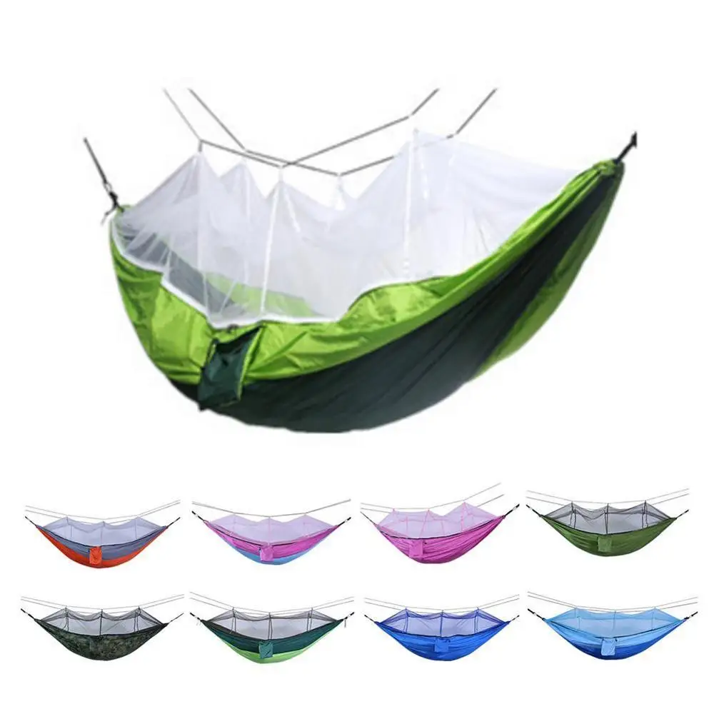 

Ultralight Parachute Hammock Hunting Mosquito Net Double Person Sleeping Hammock Outdoor Hanging Bed Hideaway Bed