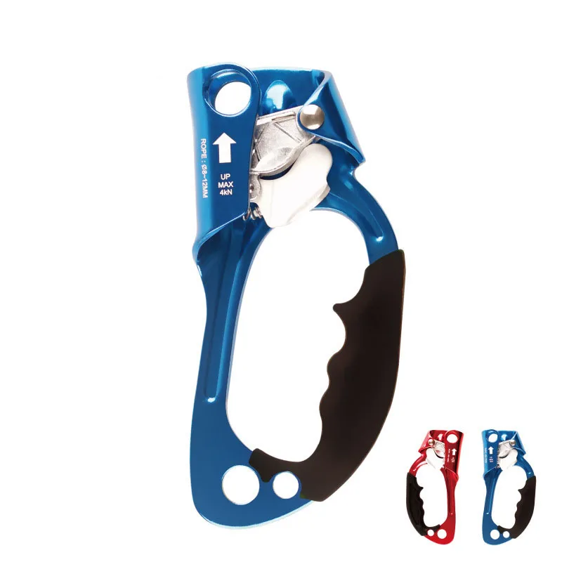 

Ascenders 4KN Hand Outdoor Rock Climbing 100kg Bearing Aluminum Alloy Mountaineering Ascending Anti-fall Equipment Safety Ascend