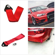 Car Trailer Rope Car Accessories Tow Strap Set Racing Sports Towing Hook High Strength For Vehicle Front Rear Bumper