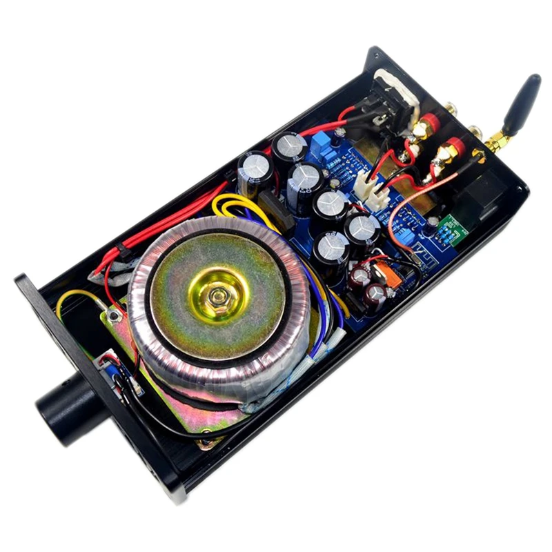 ABKT-Lm3886 двухканальный Bluetooth 4,2 аудио стерео усилитель высокой мощности Hifi 40 Вт+ 40 Вт домашний алюминиевый корпус