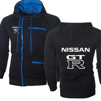 

Hoodies Men GTR Car Logo Sweatshirt Hoody Spring Autumn Fleece Cotton Zipper Jacket Hoodie Fashion Hip Hop Harajuku Mens clothes