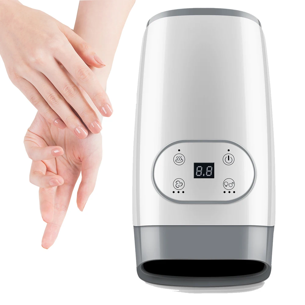 Ηλεκτρική συσκευή μασάζ χεριών με συμπίεση θερμότητας αέρα, μασάζ παλάμης, ομορφιά, δάχτυλο, καρπός, σπα, χαλάρωση, ανακούφιση πόνου, φροντίδα χεριών, το καλύτερο δώρο_voghion.com