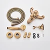 Telephone Style Bathtub Faucet Bathroom Bath Wall Mounted Hand Held Antique Brass Shower Head Kit Shower Faucet Sets 6