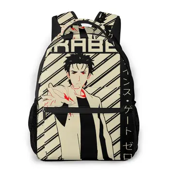 

Steins Gate School Bags Steins Gate 0 Rintaro Okabe- Anime Beautiful backpack for Men Women