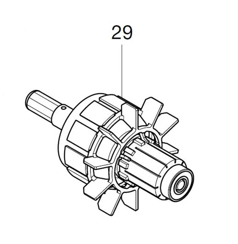 AC220-240V MAKITA 619323-1 ротор якорь электродвигателя для BTW104 BTW103 BTD103 BTD104 ротора