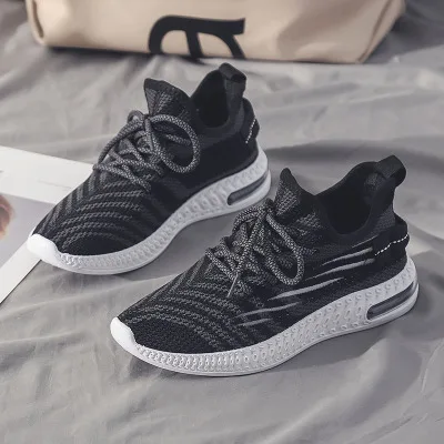 Женская повседневная обувь на шнуровке Простые дышащие кроссовки с сеточкой |