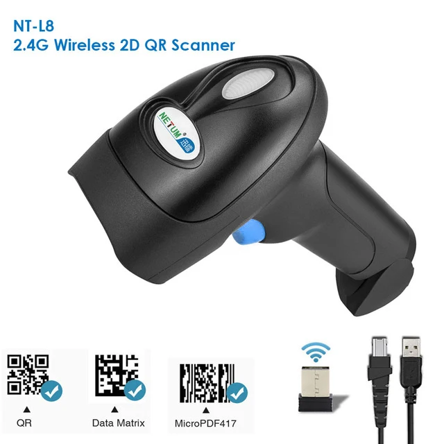 RD-2013 проводной USB сканер штрих-кода и NT-1228W беспроводной 1D/2D QR считыватель штрих-кода PDF417 для POS системы