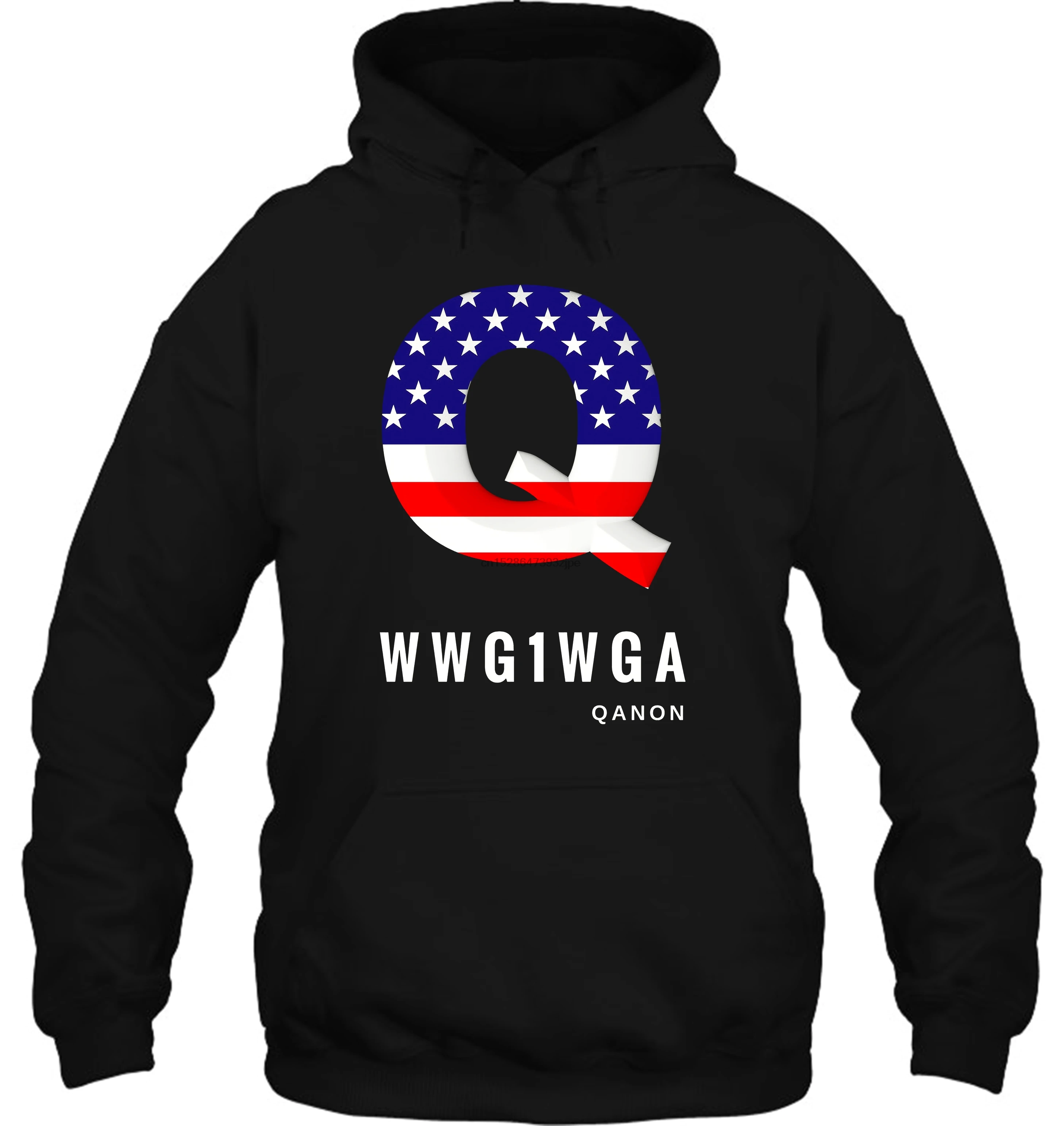 Мужская толстовка QAnon Американский Патриот Q and Apparel Qanon женская уличная одежда |
