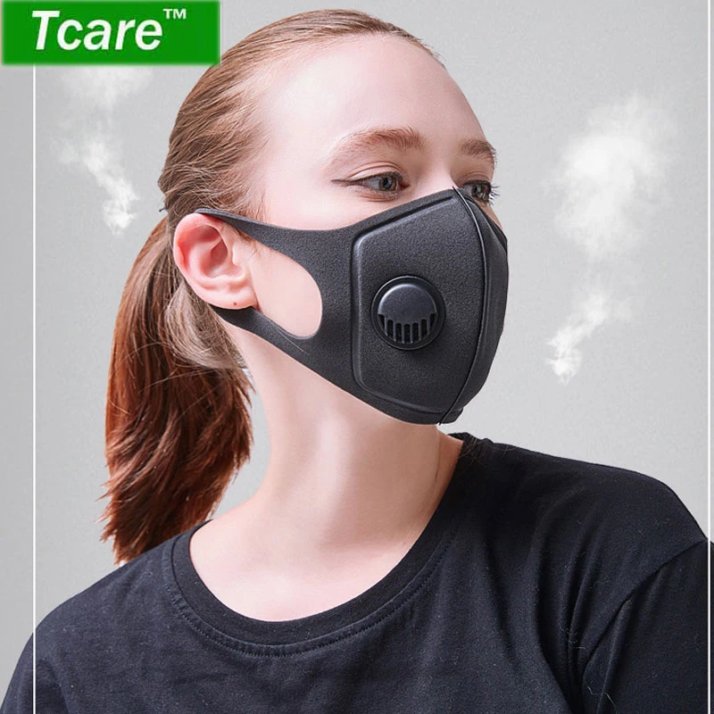 

Tcare Respiratory Dust Mask Upgraded Version Men & Women Anti-fog Haze Dust Pm2.5 Pollen 3D Cropped Breathable Valve Mask