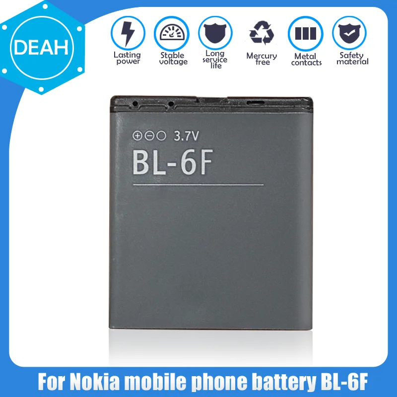 Аккумулятор для телефона Nokia 1200 6788I N78 N79 N95 8G 1 шт. | Электроника