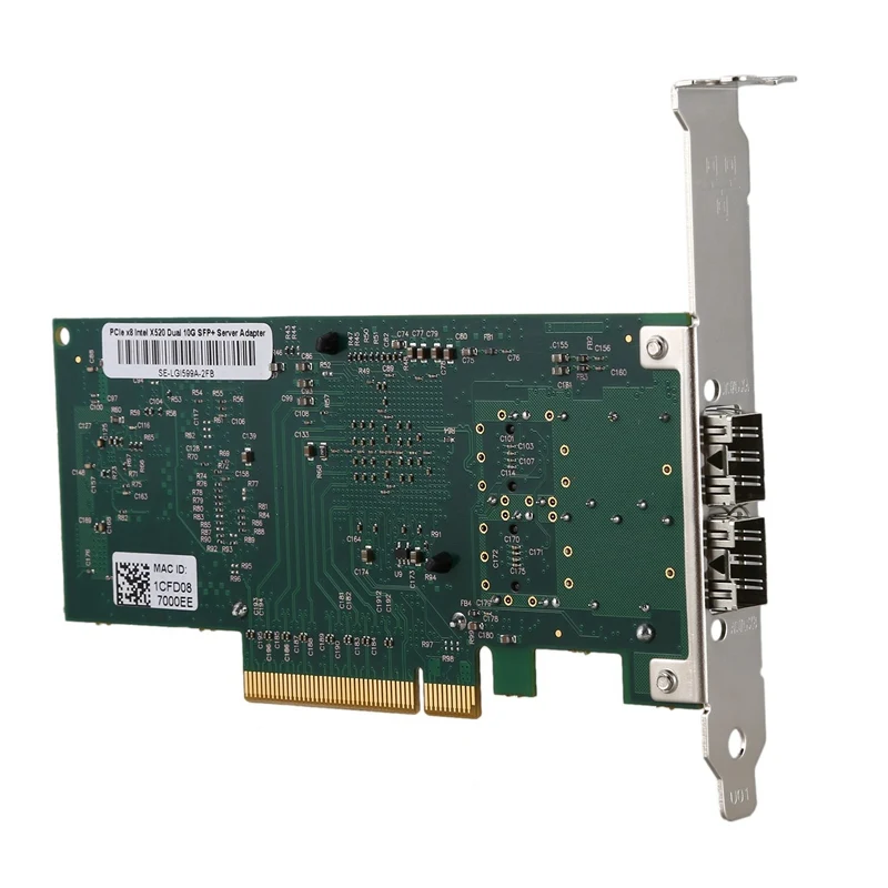 Горячая-сетевая карта для Intel E10G42BTDA 82599ES чип 10GbE Ethernet конвергентный сетевой адаптер, PCI-E X8 двойной SFP+ порт