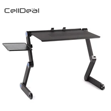 Escritorio plegable para ordenador portátil ajustable, soporte de mesa, bandeja para cama, mesas laterales útiles, muebles, mesa de sala de estar