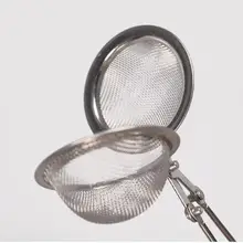 Нержавеющая сталь Ручка цепи Чай шар Фильтр Чай отсек чай ручка утечки шарик для приправы 4,5 см