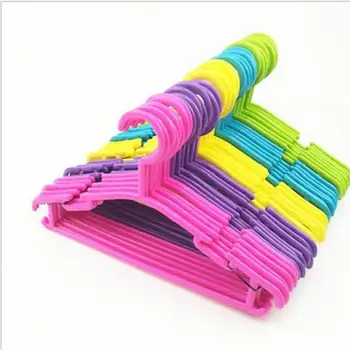 

Plastic Child Clothes Hangers Durable Anti-slip Clothes Rack Wardrobe Space Saver Clothes Hanger Organizer Clothing Dry Rack HWC