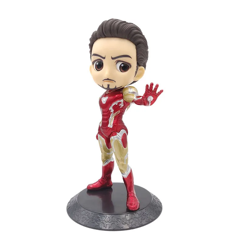 Горячие Q posket 15 см Мстители Marvel Endgame танос паук Халк Железный человек Капитан