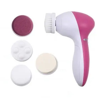 

Five-In-One Face Washing Instrument Beauty Equipment Vibration Massage Cleanser Face Lifter Facial Massager