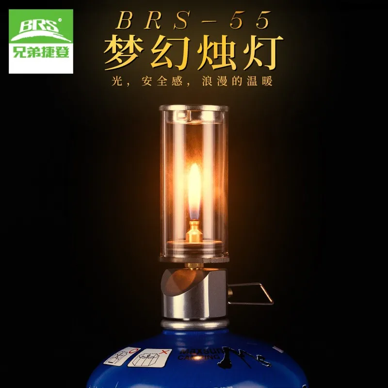 Lámpara de Camping al aire libre, luz nocturna de Gas para acampada, linterna para tienda, luces portátiles para pesca, luces para senderismo, equipo de Camping BRS-55