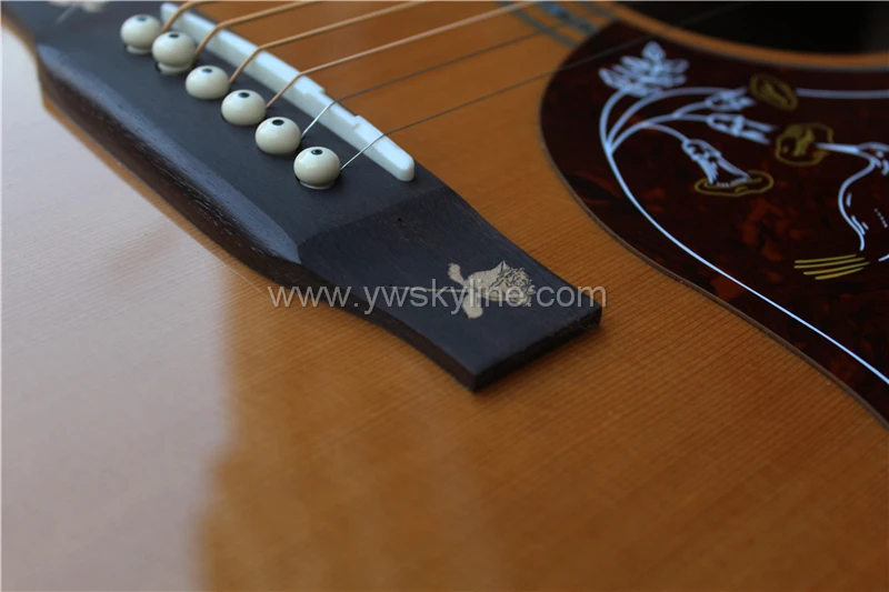 Z-S4198 41 дюймов твердой кедр или ель дерево акустическая гитара, сразу