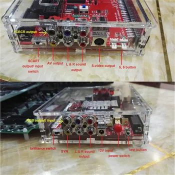 

Game mainboard with shell For SNK V2.0 Super Gun JAMMA CBOX Converter to Joypad Saturn for Arcade Game Board