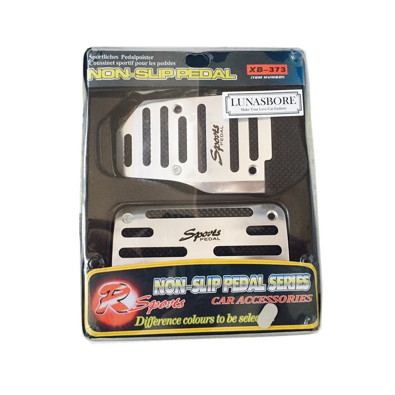 Автомобильные аксессуары 2 шт. алюминиевая Нескользящая накладка на педали