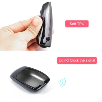

Truck Key Case Smart Key Scratch proof Fob Replacement Black Wear resisting Cover