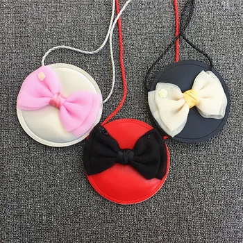 

Bow Bags Leather Messenger Bags Baby Girls Shoulder Bags Child Kids Coin Purses Small Bags 25