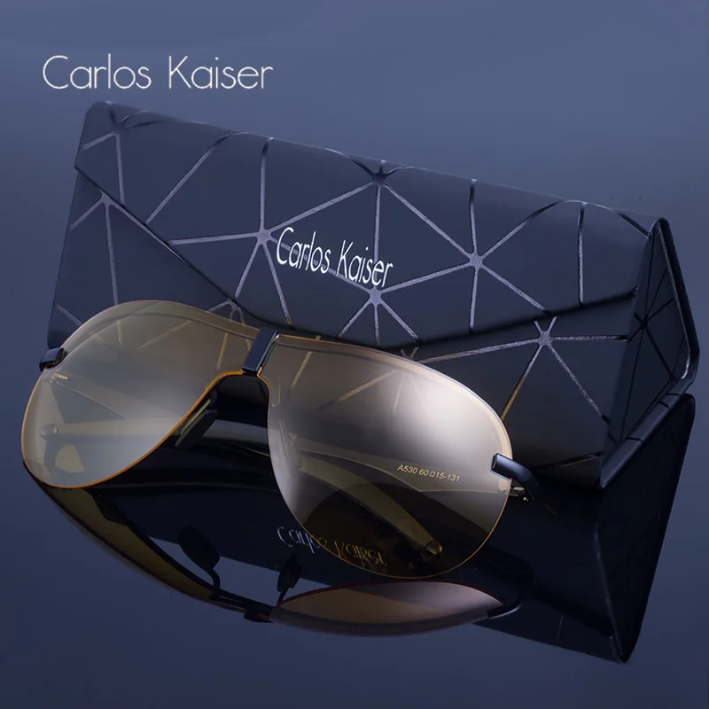 Carlos Kaiser новые мужские Модные поляризованные солнцезащитные очки для вождения UV400