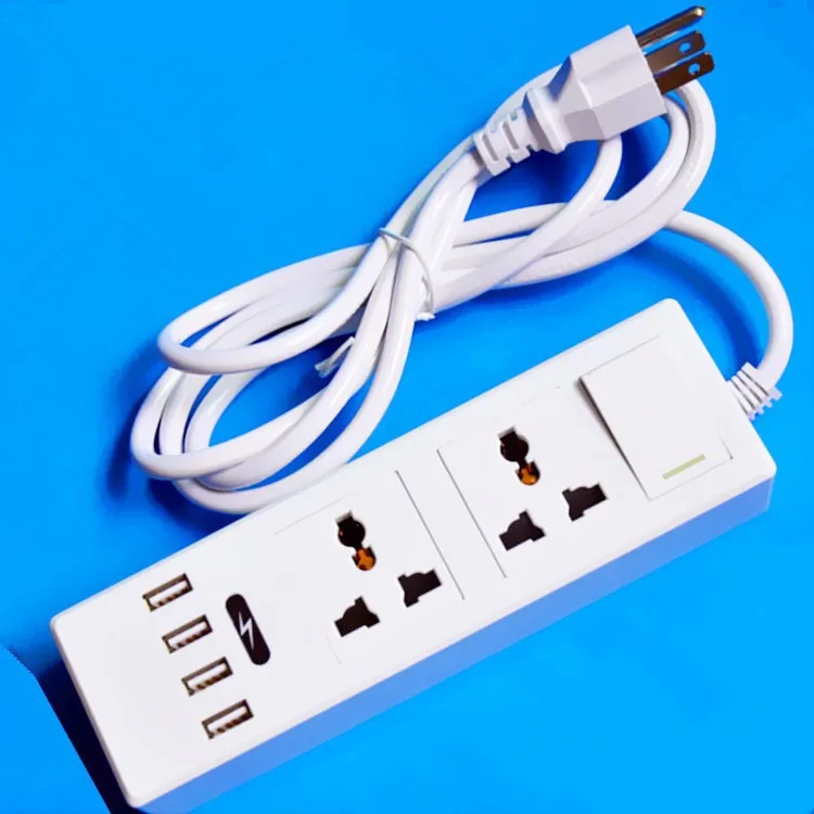 

Sale with USB Power Supply Socket Smart Identification Europe And America English Australian Standard USB Power Strip Apple Andr