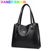 Genuine Soft Pu Leather Handbags for Women Vintage Shoulder Tote Bag Luxury Designer Ladies Large Capacity Purse Bags Sac A Main
