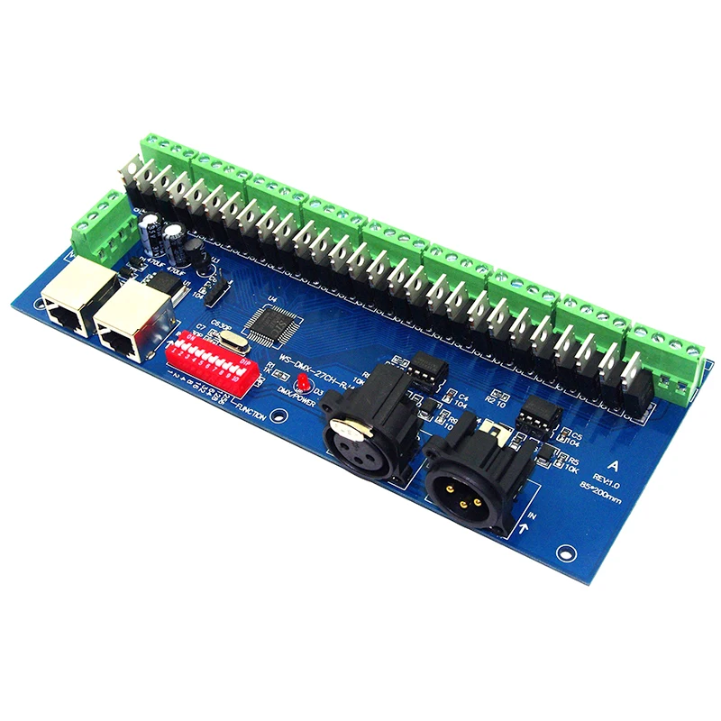 27 CH led DMX512 декодер DC12V-24V 27channel 9 групп 27A DMX диммер РЛ 3P светодиодный контроллер |