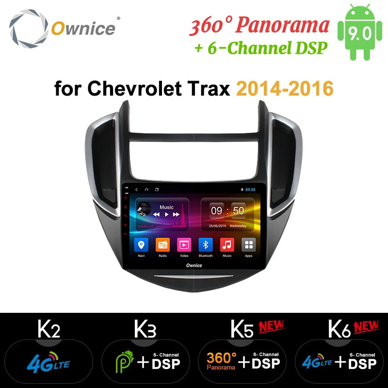 Ownice Android 9 0 360 Panorama DSP SPDIF Octa Core автомобильный радиоплеер GPS k3 k5 k6 Для CHEVROLET TRAX 2014 2015 2016