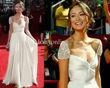 

2018 maxi long vestidos formales New Chiffon Lace Cap Sleeves Sweetheart Off-Shoulder celebrity mother of the bride dresses