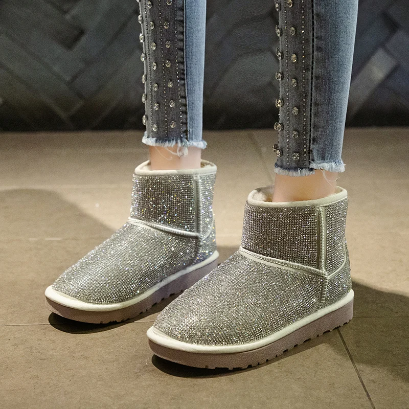 

New snow boots women chaussures femmes automne hiver winter boots women zapatos mujer 2019 invierno