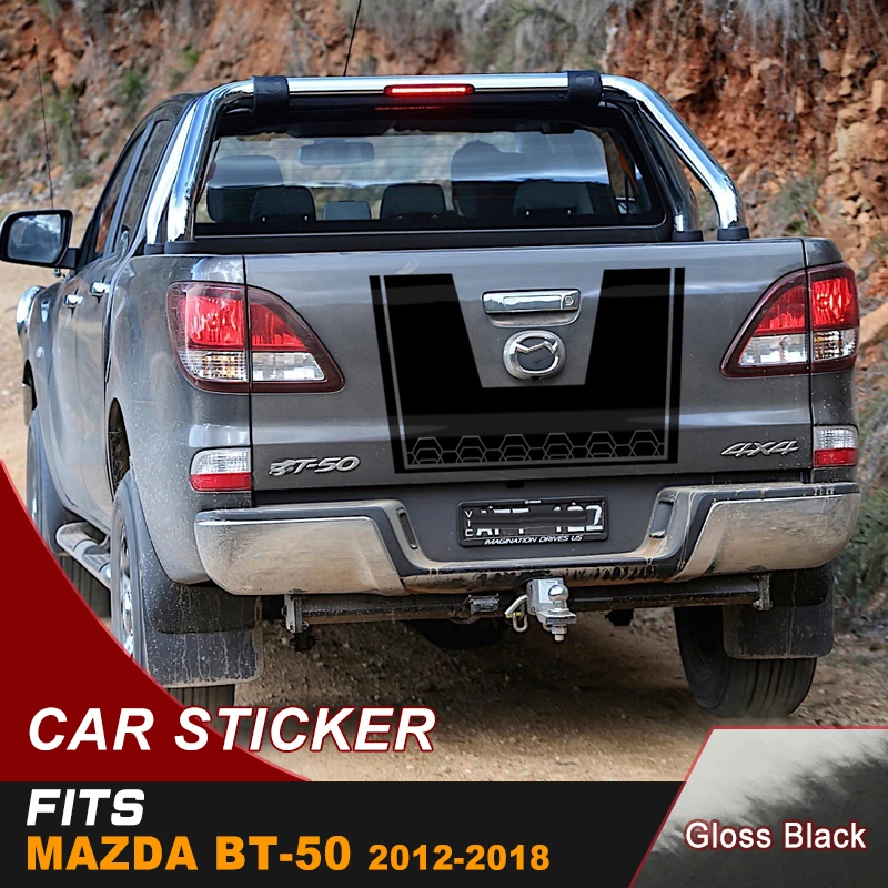 Индивидуальные автомобильные наклейки подходят для MAZDA BT-50 2018-2012 задняя дверь