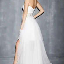 Привлекательный Дизайн ТРАПЕЦИЕВИДНОЕ милое платье с аппликацией спереди короткое сзади длинное платье для выпускного вечера коктейльное платье для продажи