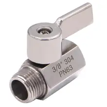 DERNORD мини шаровой кран-3/" NPT Мужской и женский шаровой кран из нержавеющей стали