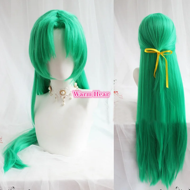 

Higurashi no Naku Koro ni Sonozaki Shion 100cm Green Styled Cosplay Heat Resistant Synthetic Hair + a wig cap