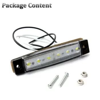 

New Arrival High Quality 4pcs White 6-LED Rock Lights Semaphore For Jeep Offroad Truck RZR ATV UTV