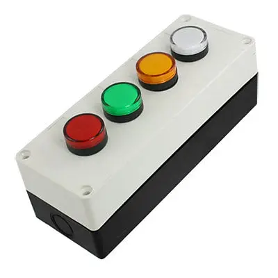 

110V LED Red Green Yellow White Signal Indicator Light Station Tjvha