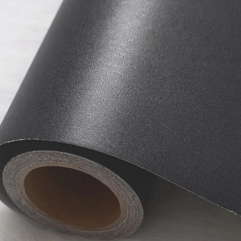 Ceny 60cm * 3M stałe Matt Vinyl samoprzylepna tapeta DIY wodoodporna ściana naklejki Home Decor filmy salon kuchnia drzwi plakat