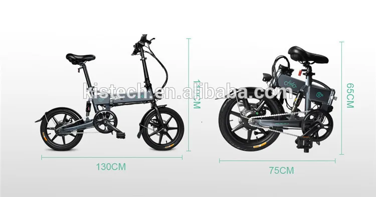 250W 16 дюймов Мода Е-байка 36В 7.8AH Электрический складной велосипед FIIDO D2