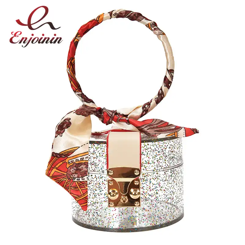 ring handle clutch bag