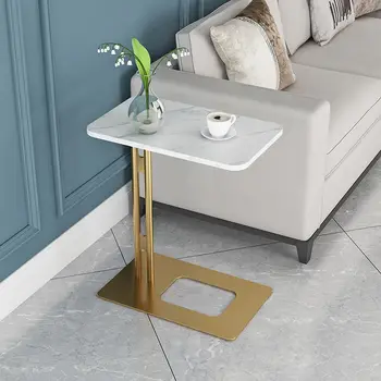 Gold iron Base Marble Top Side Table 3
