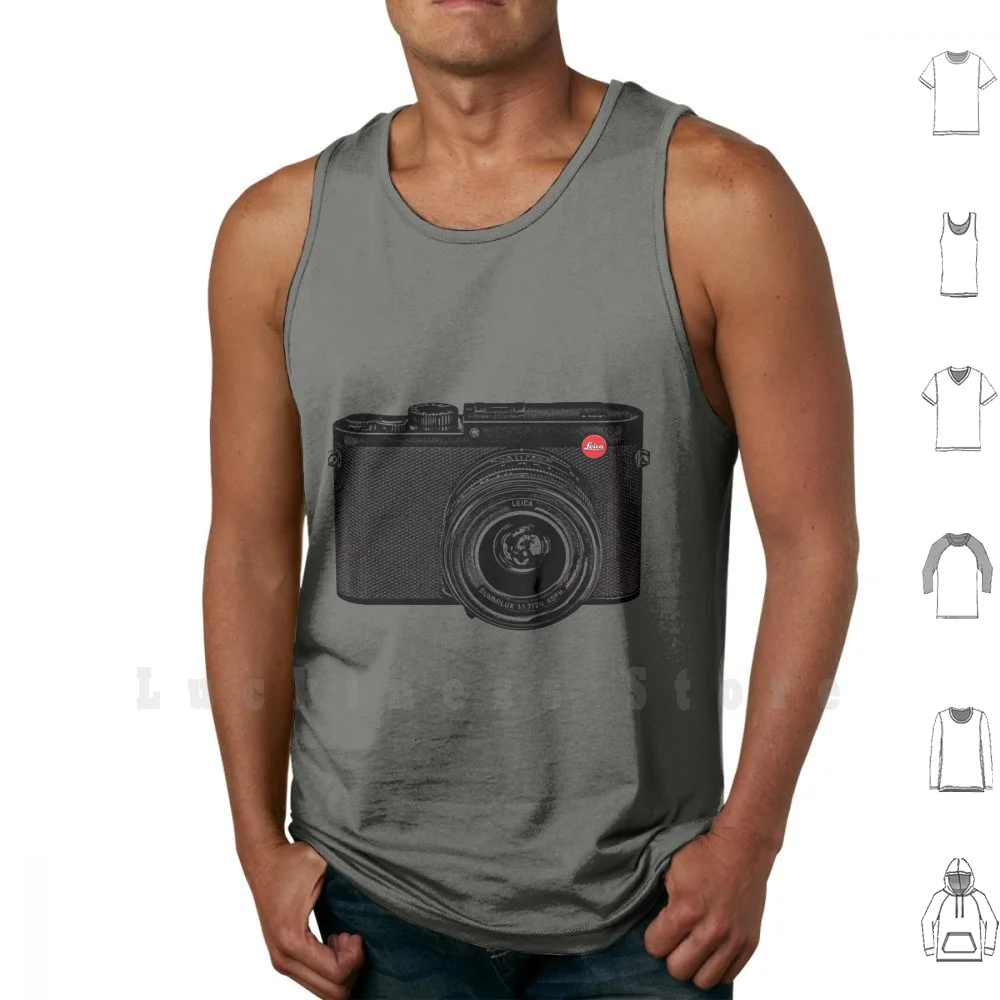 Canottiere Leica Canottiera Senza Maniche Leica Popolare Fotocamera Leica Q Nero Bianco Famoso