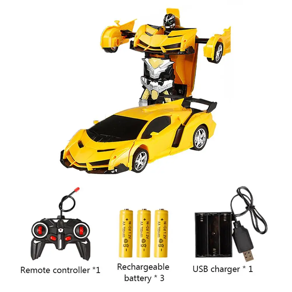 1:18 Transformer Auto Rennauto Roboter Mit Fernbedienung Motor Tolle Spielzeug 