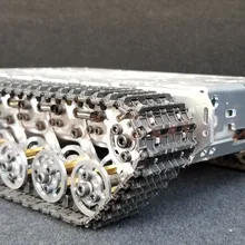 WiFi rc Танк шасси робот из нержавеющей стали танк грузовик умный робот шасси металлическая гусеничная цепь с амортизатором для модели игрушки