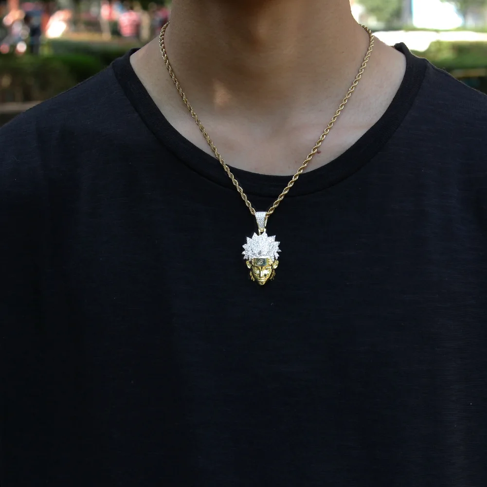 Men Rapper Jewelry Gold Silver Gift 